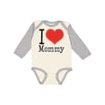 thumbnail image 1 of Inktastic I Love Mommy Heart Boys or Girls Long Sleeve Baby Bodysuit, 1 of 5