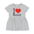 thumbnail image 1 of Inktastic I Love Mommy Heart Girls Baby Dress, 1 of 5