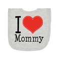 thumbnail image 1 of Inktastic I Love Mommy Heart Newborn Bib, 1 of 3