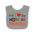 thumbnail image 1 of Inktastic I Love Trucks Boys or Girls Baby Bib, 1 of 4