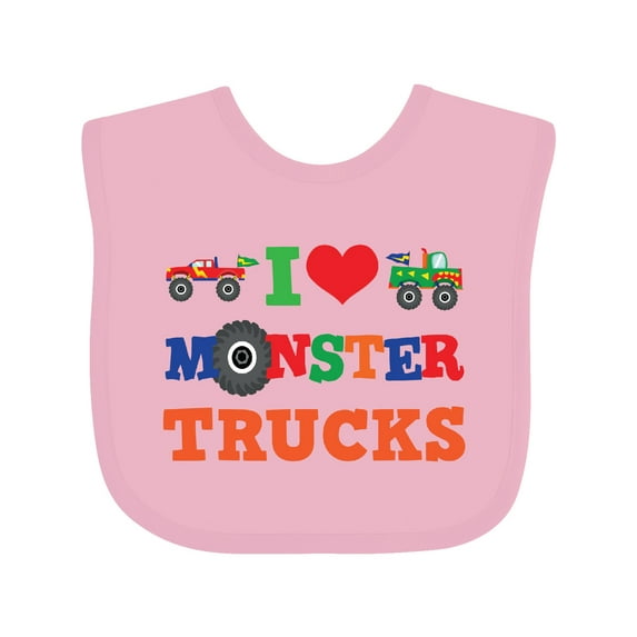 Inktastic I Love Trucks Boys or Girls Baby Bib