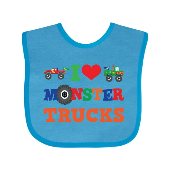 Inktastic I Love Trucks Boys or Girls Baby Bib