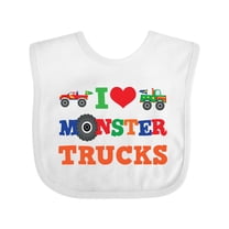 Inktastic I Love Trucks Boys or Girls Baby Bib
