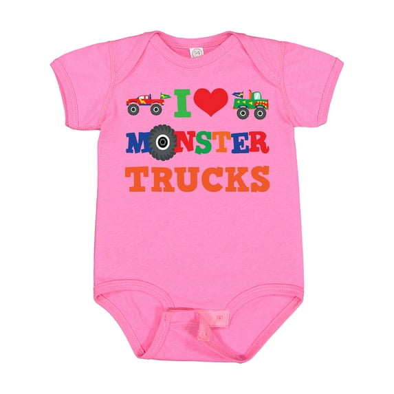 Inktastic I Love Trucks Boys or Girls Baby Bodysuit