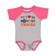 thumbnail image 1 of Inktastic I Love Trucks Boys or Girls Baby Bodysuit, 1 of 5