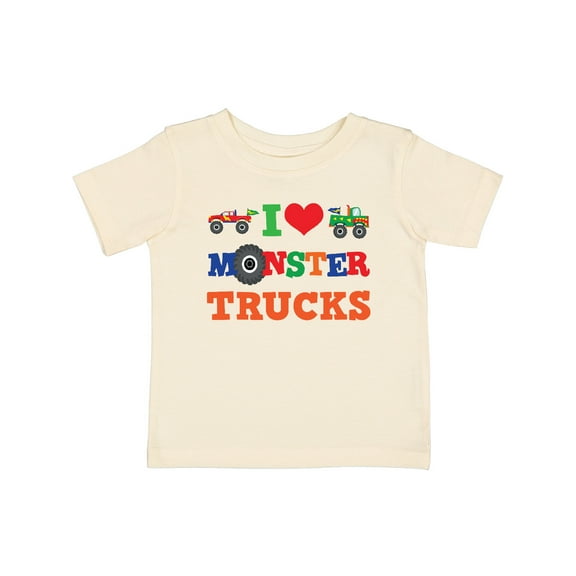 Inktastic I Love Monster Trucks Boys or Girls Baby T-Shirt
