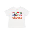 thumbnail image 1 of Inktastic I Love Monster Trucks Boys or Girls Baby T-Shirt, 1 of 5