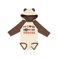 thumbnail image 1 of Inktastic I Love Trucks Boys or Girls Long Sleeve Baby Bodysuit, 1 of 5
