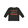 thumbnail image 1 of Inktastic I Love Trucks Boys or Girls Long Sleeve Toddler T-Shirt, 1 of 5