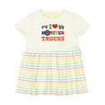 thumbnail image 1 of Inktastic I Love Trucks Girls Baby Dress, 1 of 5