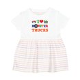 thumbnail image 1 of Inktastic I Love Trucks Girls Baby Dress, 1 of 5