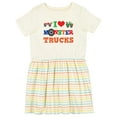thumbnail image 1 of Inktastic I Love Trucks Girls Toddler Dress, 1 of 5