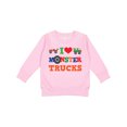 thumbnail image 1 of Inktastic I Love Trucks Toddler Sweatshirt, 1 of 4