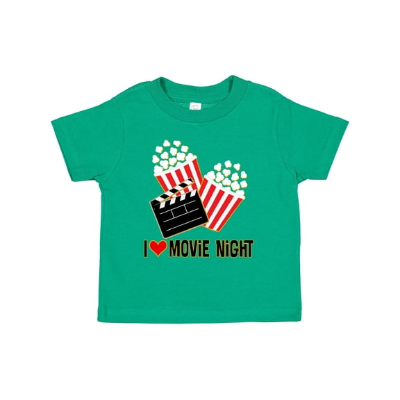 Inktastic I Love Movie Night Boys or Girls Toddler T-Shirt