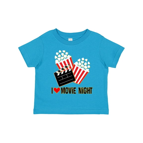 Inktastic I Love Movie Night Boys or Girls Toddler T-Shirt