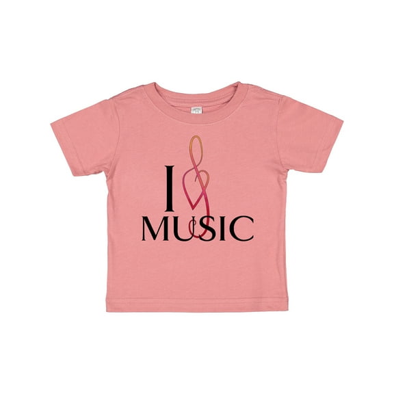 Inktastic I Love Music Boys or Girls Baby T-Shirt