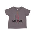 thumbnail image 1 of Inktastic I Love Music Boys or Girls Toddler T-Shirt, 1 of 5