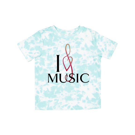 Inktastic I Love Music Boys or Girls Toddler T-Shirt