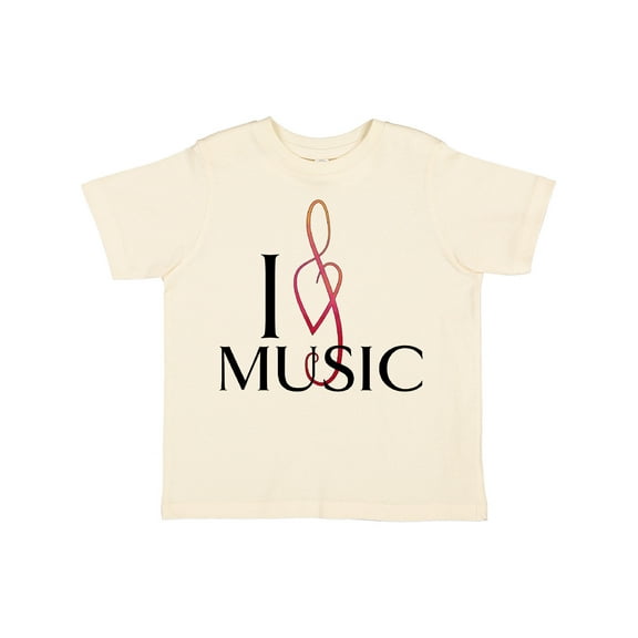 Inktastic I Love Music Boys or Girls Toddler T-Shirt