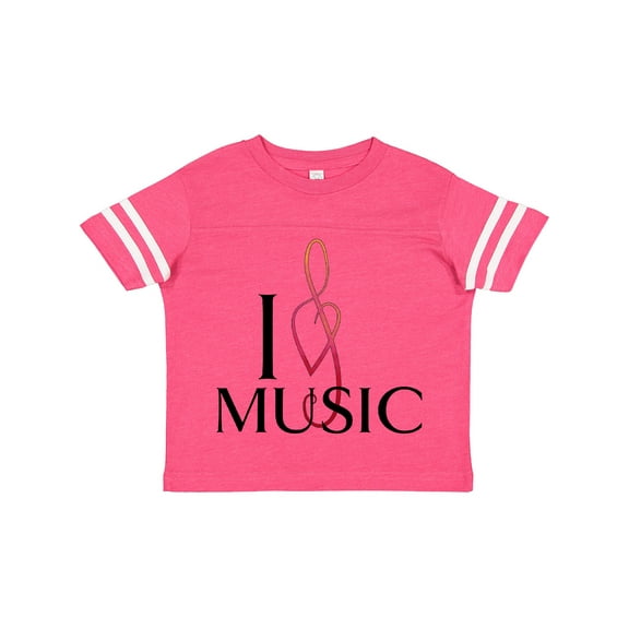 Inktastic I Love Music Boys or Girls Toddler T-Shirt