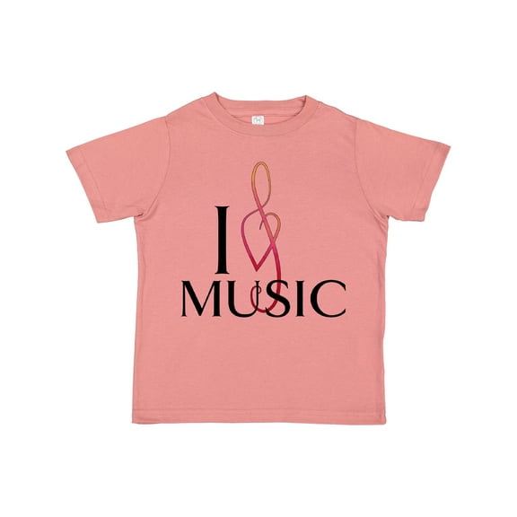 Inktastic I Love Music Boys or Girls Toddler T-Shirt
