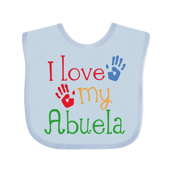 Inktastic I Love My Abuela Boys or Girls Baby Bib