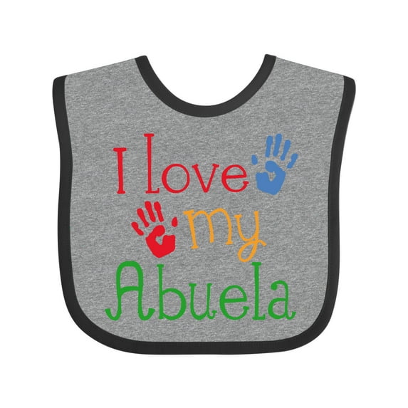 Inktastic I Love My Abuela Boys or Girls Baby Bib