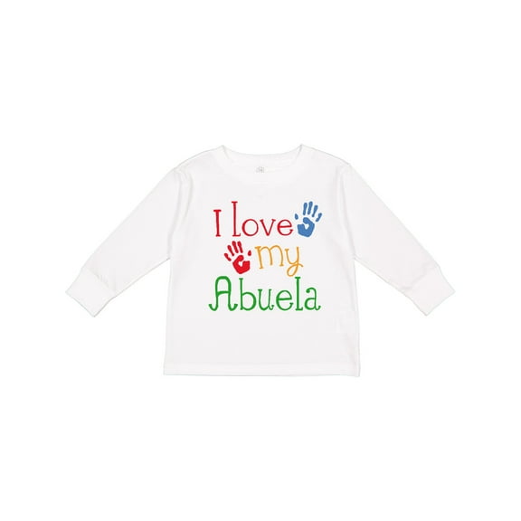 Inktastic I Love My Abuela Boys or Girls Long Sleeve Toddler T-Shirt