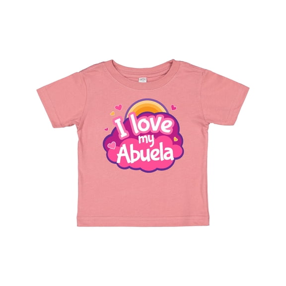 Inktastic I Love My Abuela Girls Baby T-Shirt