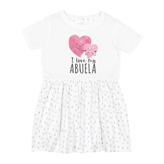 Inktastic I Love My Abuela Girls Toddler Dress