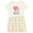 thumbnail image 1 of Inktastic I Love My Abuela Girls Toddler Dress, 1 of 5