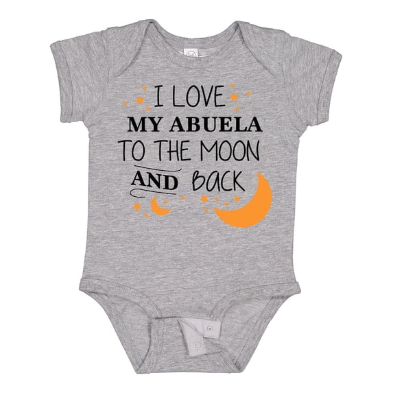 Inktastic I Love My Abuela to the Moon and Back Boys or Girls Baby Bodysuit