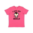 thumbnail image 1 of Inktastic I Love My Abuela with Cute Penguin and Hearts Youth T-Shirt, 1 of 5
