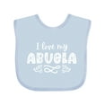 thumbnail image 1 of Inktastic I Love My Abuela with Hearts Boys or Girls Baby Bib, 1 of 4