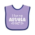thumbnail image 1 of Inktastic I Love My Abuela with Hearts Boys or Girls Baby Bib, 1 of 4