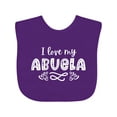thumbnail image 1 of Inktastic I Love My Abuela with Hearts Boys or Girls Baby Bib, 1 of 4