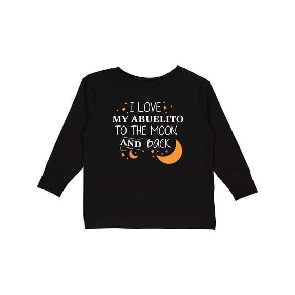 Inktastic I Love My Abuelito To The Moon and Back Boys or Girls Long Sleeve Toddler T-Shirt