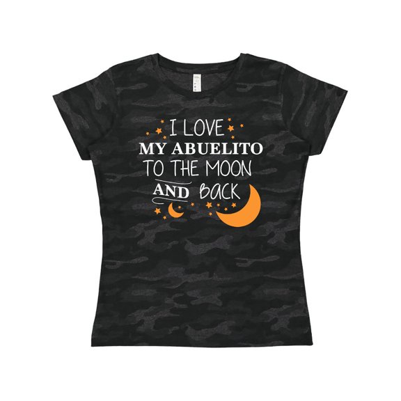 Inktastic I Love My Abuelito To The Moon and Back Women's T-Shirt