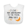 thumbnail image 1 of Inktastic I Love My Abuelito to the Moon and Back Boys or Girls Baby Bib, 1 of 4