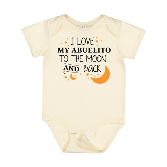 Inktastic I Love My Abuelito to the Moon and Back Boys or Girls Baby Bodysuit