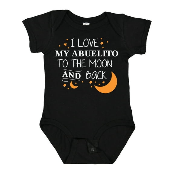 Inktastic I Love My Abuelito to the Moon and Back Boys or Girls Baby Bodysuit