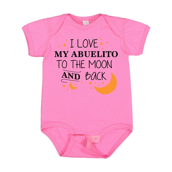 Inktastic I Love My Abuelito to the Moon and Back Boys or Girls Baby Bodysuit