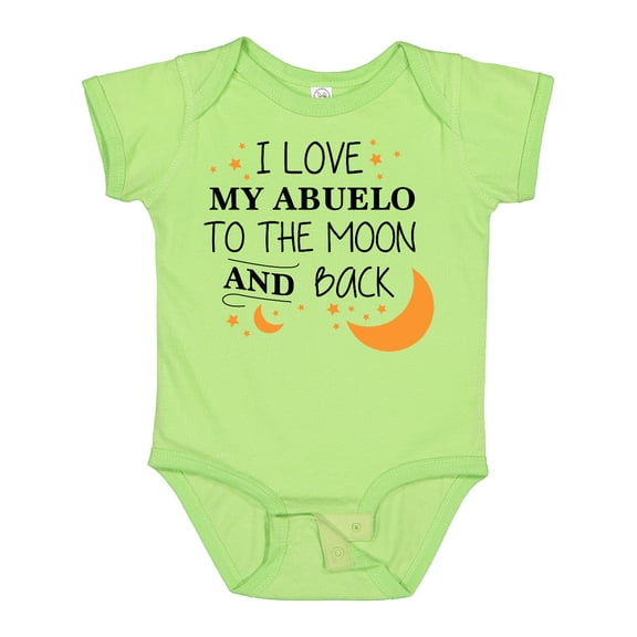 Inktastic I Love My Abuelo to the Moon and Back Boys or Girls Baby Bodysuit