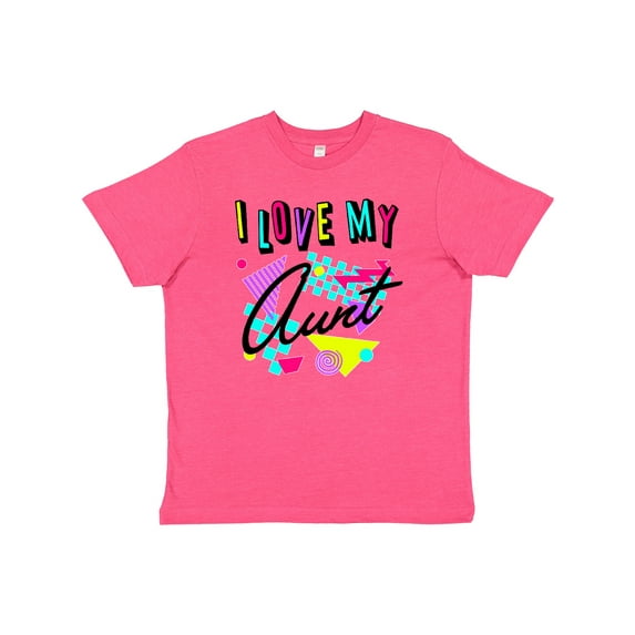 Inktastic I Love My Aunt- 80s Retro Style Youth T-Shirt