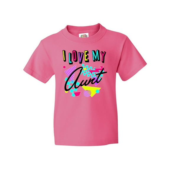 Inktastic I Love My Aunt- 80s Retro Style Youth T-Shirt
