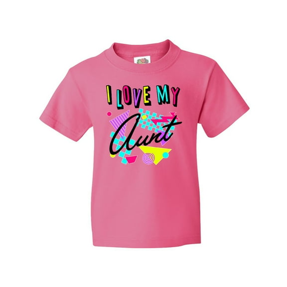 Inktastic I Love My Aunt- 80s Retro Style Youth T-Shirt