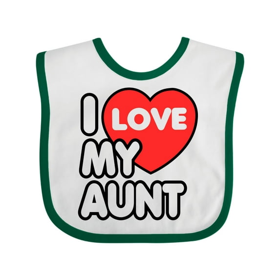 Inktastic I Love My Aunt Boys or Girls Baby Bib
