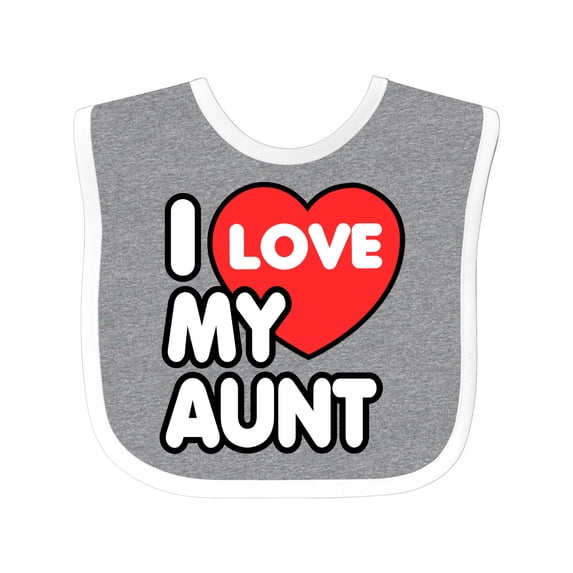 Inktastic I Love My Aunt Boys or Girls Baby Bib