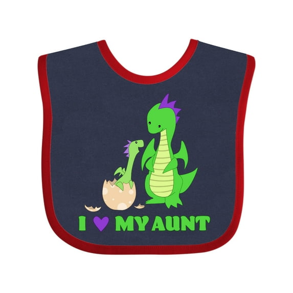 Inktastic I Love My Aunt Boys or Girls Baby Bib