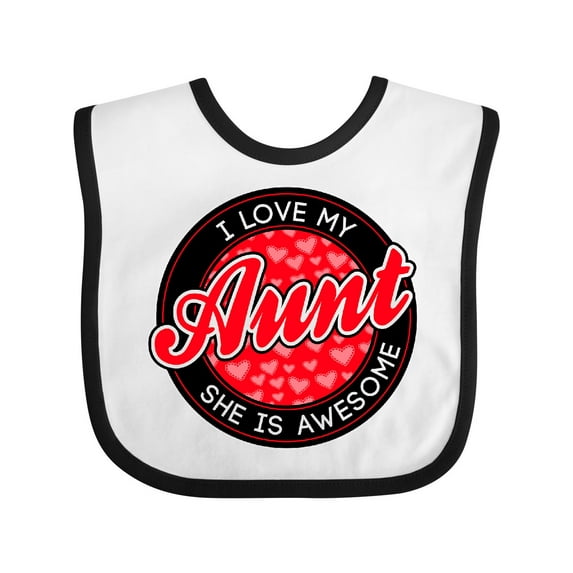 Inktastic I Love My Aunt Boys or Girls Baby Bib